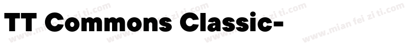 TT Commons Classic字体转换